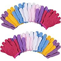 Los mejores  - Duufin 14 Guantes Exfoliantes de Baño Guantes Exfoliantes Ducha para Adultos y Adolescente- 7 Colores